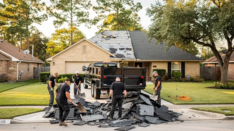 Roofing Debris Removal in College Station, TX